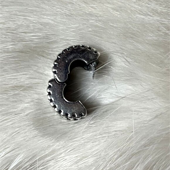 Pandora Authentic Beveled Silver Clip for Bracelet Retired Design Sterling 925 - Picture 4 of 8